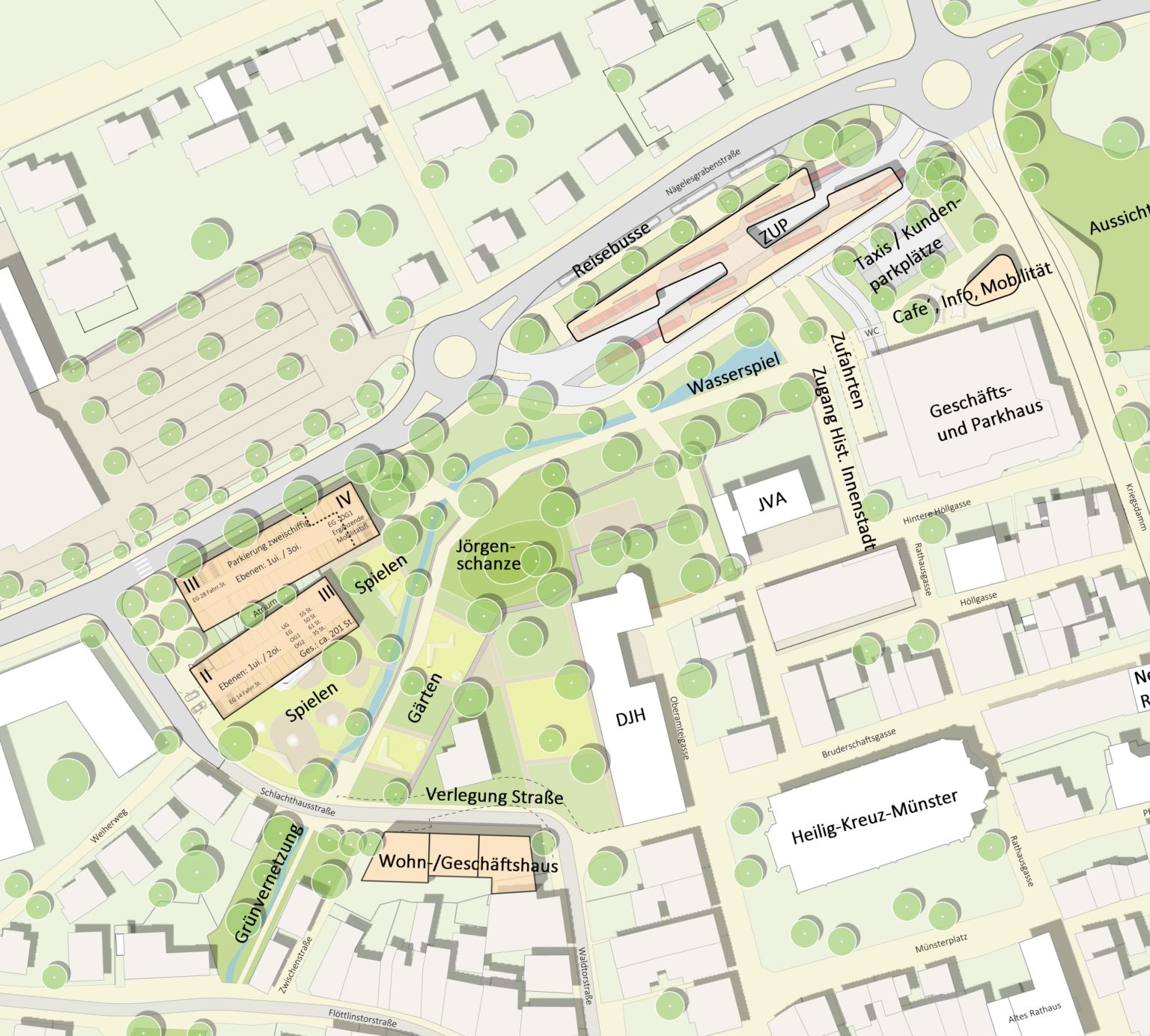 Stadt Rottweil präsentiert ParkhausPläne Landesgartenschau Rottweil 2028